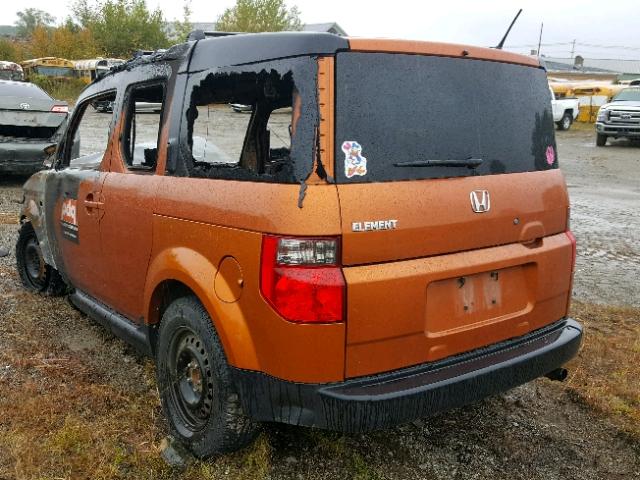 5J6YH28798L008451 - 2008 HONDA ELEMENT EX ORANGE photo 3