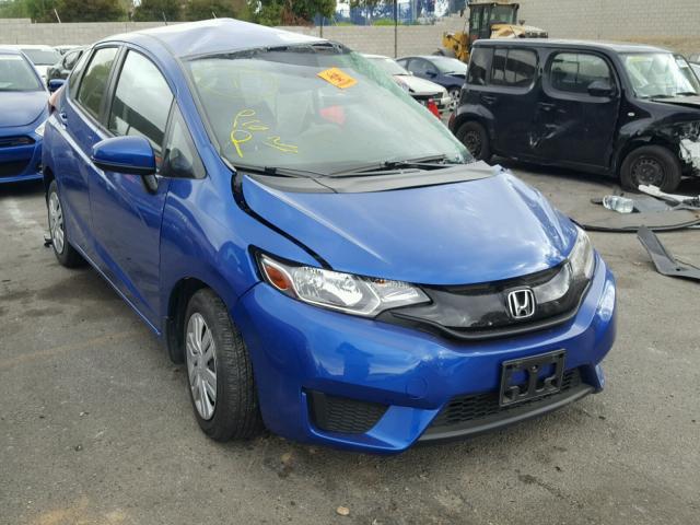 JHMGK5H52HS019718 - 2017 HONDA FIT LX BLUE photo 1