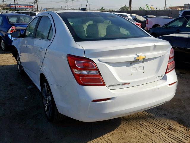 1G1JF5SB0J4104313 - 2018 CHEVROLET SONIC PREM WHITE photo 3