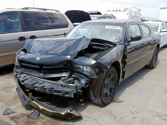 2B3KA43R46H504306 - 2006 DODGE CHARGER SE BLACK photo 2