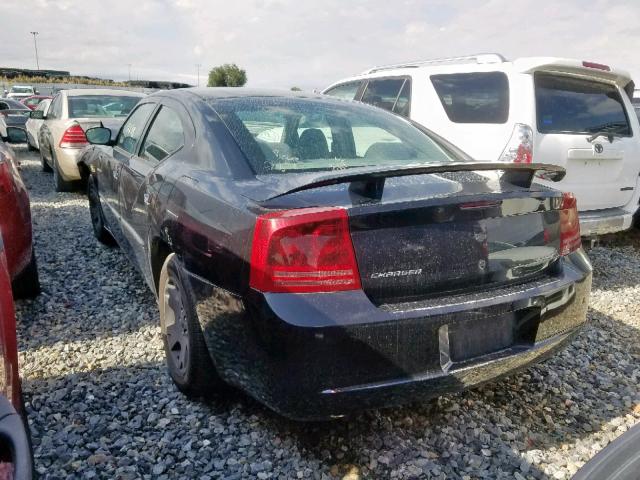 2B3KA43R46H504306 - 2006 DODGE CHARGER SE BLACK photo 3