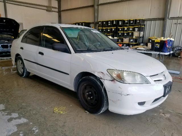 2HGES16354H540888 - 2004 HONDA CIVIC DX V WHITE photo 1