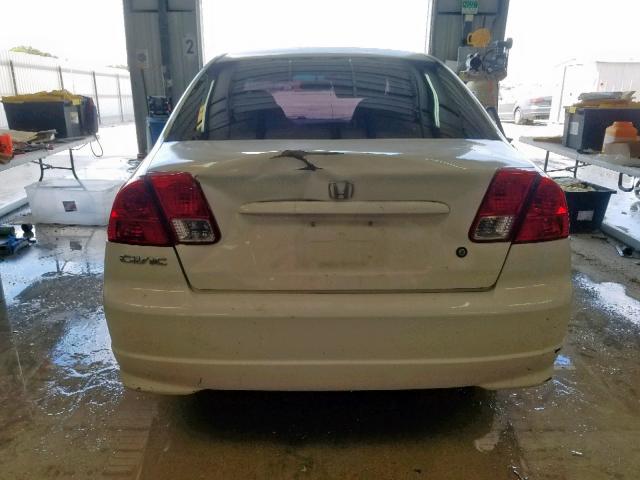 2HGES16354H540888 - 2004 HONDA CIVIC DX V WHITE photo 9