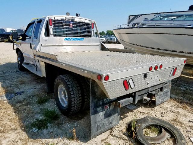 1FDWX37P14EB10490 - 2004 FORD F350 SUPER WHITE photo 3