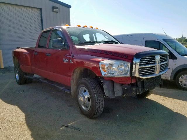 3D7MX48L19G515154 - 2009 DODGE RAM 3500 RED photo 1