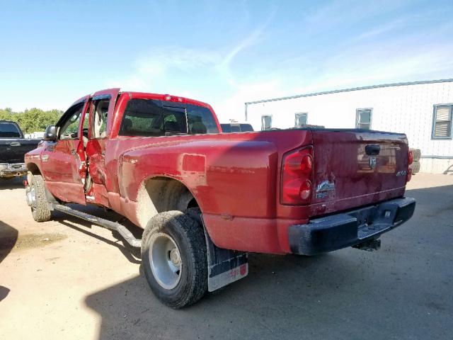 3D7MX48L19G515154 - 2009 DODGE RAM 3500 RED photo 3