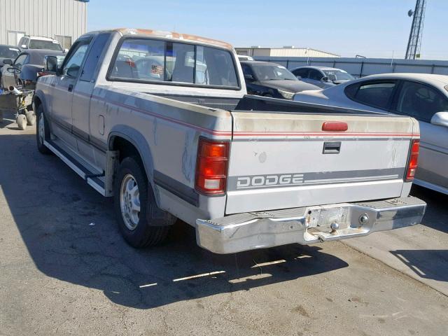 1B7GL23X5SS116893 - 1995 DODGE DAKOTA SILVER photo 3