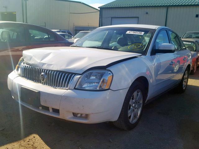 1MEHM41185G605337 - 2005 MERCURY MONTEGO LU WHITE photo 2