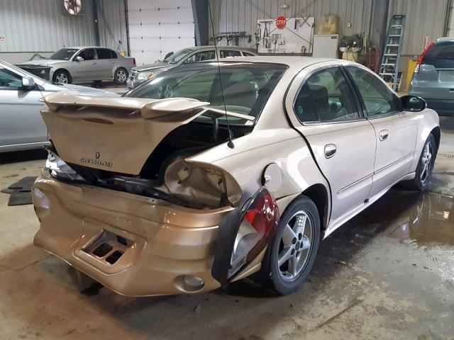 1G2NF52E14M552104 - 2004 PONTIAC GRAND AM S BEIGE photo 4