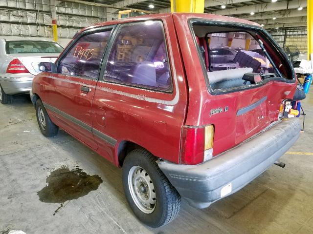 KNJBT06H8K6131610 - 1989 FORD FESTIVA L RED photo 3