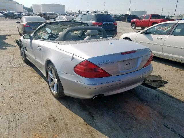 WDBSK75F66F108894 - 2006 MERCEDES-BENZ SL 500 SILVER photo 3