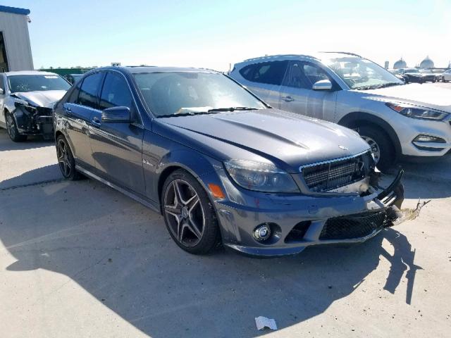 WDDGF7HB3AF439998 - 2010 MERCEDES-BENZ C 63 AMG GRAY photo 1