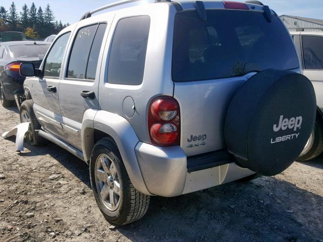 1J4GL58K46W262063 - 2006 JEEP LIBERTY LI SILVER photo 3