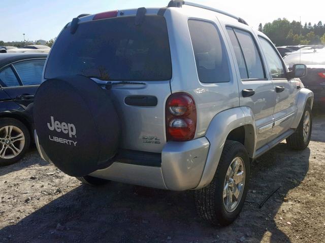 1J4GL58K46W262063 - 2006 JEEP LIBERTY LI SILVER photo 4