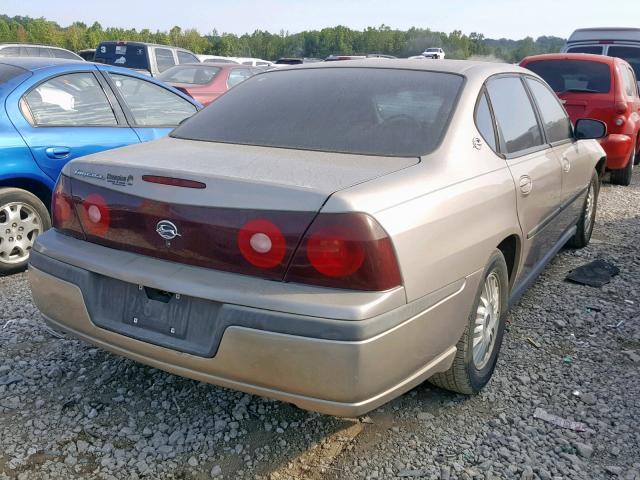 2G1WF55K029297479 - 2002 CHEVROLET IMPALA GOLD photo 4