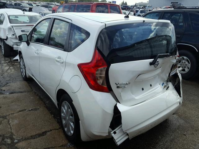 3N1CE2CP7FL387440 - 2015 NISSAN VERSA NOTE WHITE photo 3