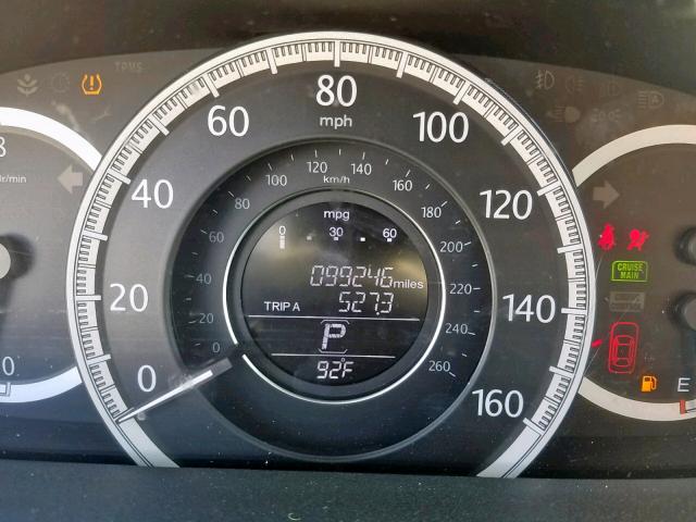 1HGCR2F34FA121781 - 2015 HONDA ACCORD LX GRAY photo 8