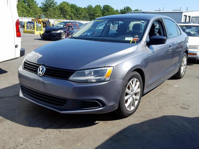 3VW2K7AJ2CM383862 - 2012 VOLKSWAGEN JETTA BASE GRAY photo 2