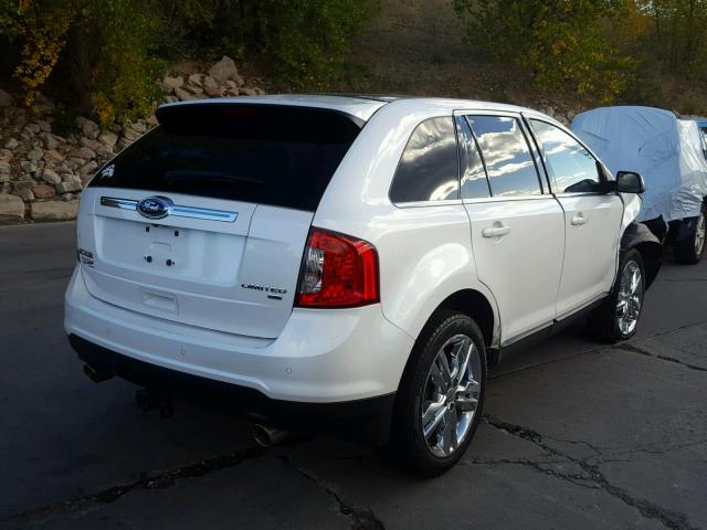 2FMDK4KC9CBA59816 - 2012 FORD EDGE LIMIT WHITE photo 4