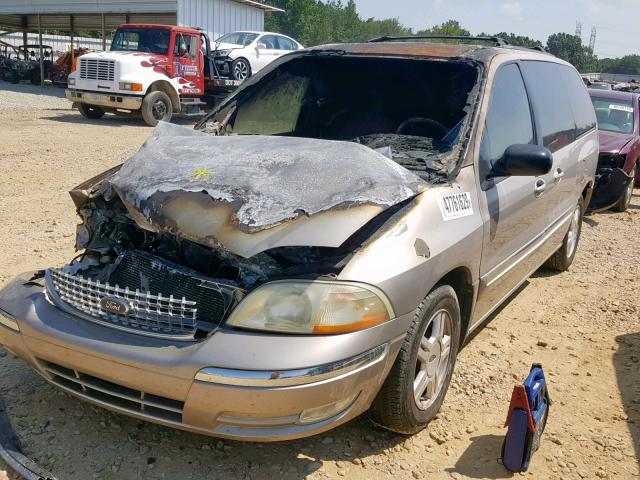 2FMZA52472BA50960 - 2002 FORD WINDSTAR S SILVER photo 2