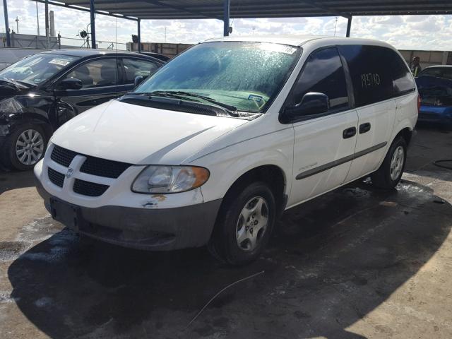 1B8GP25B41B195456 - 2001 DODGE CARAVAN SE WHITE photo 2