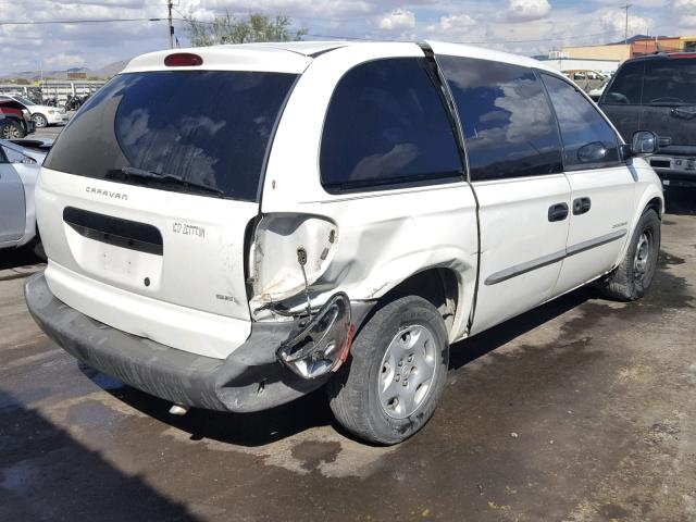 1B8GP25B41B195456 - 2001 DODGE CARAVAN SE WHITE photo 4