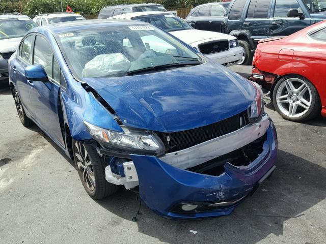 2HGFB2F91DH554723 - 2013 HONDA CIVIC EXL BLUE photo 1