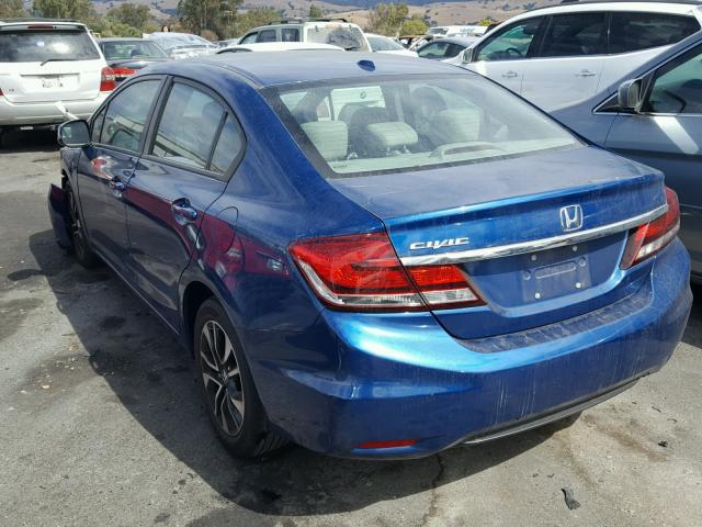 2HGFB2F91DH554723 - 2013 HONDA CIVIC EXL BLUE photo 3