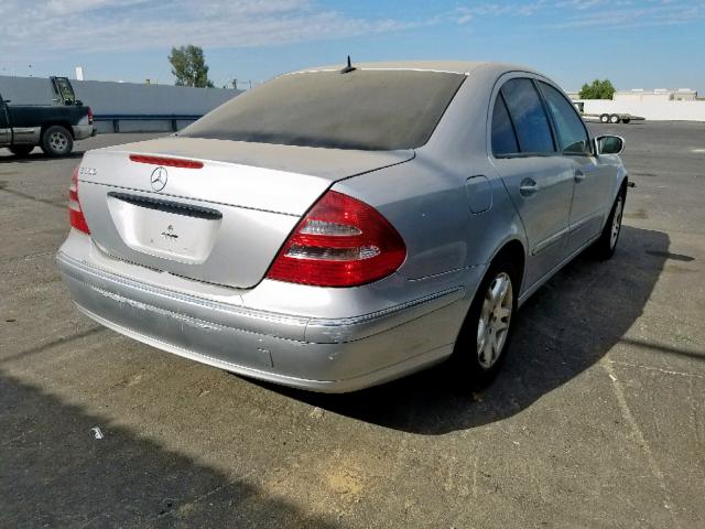 WDBUF56J46A751875 - 2006 MERCEDES-BENZ E 350 SILVER photo 4