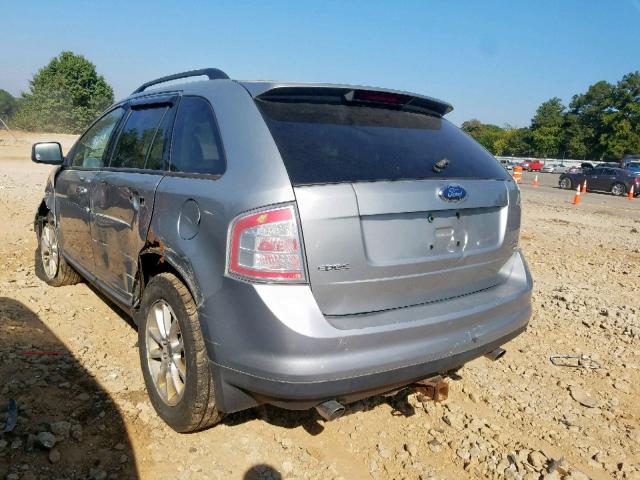 2FMDK48C97BB26945 - 2007 FORD EDGE SEL SILVER photo 3