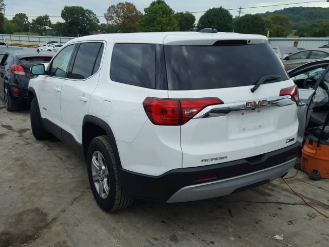 1GKKNJLA9HZ206045 - 2017 GMC ACADIA SL WHITE photo 3