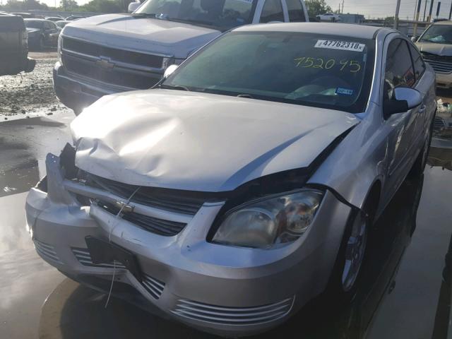 1G1AF1F59A7152095 - 2010 CHEVROLET COBALT 2LT SILVER photo 2