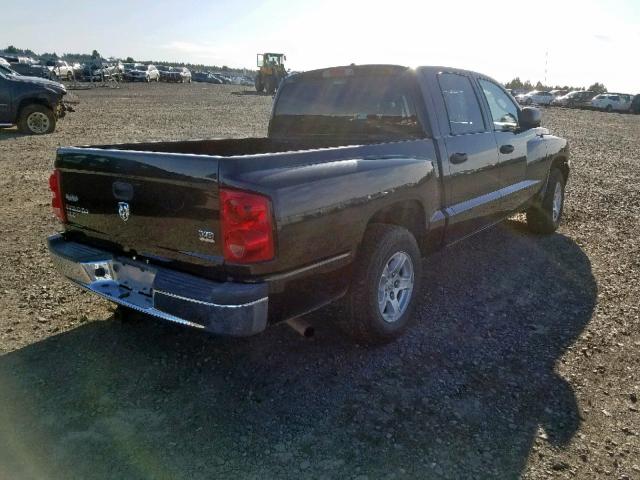 1D7HW48N46S715181 - 2006 DODGE DAKOTA QUA BLACK photo 4