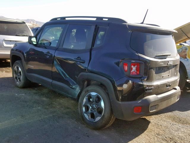 ZACCJBAB8JPH56984 - 2018 JEEP RENEGADE S BLACK photo 3