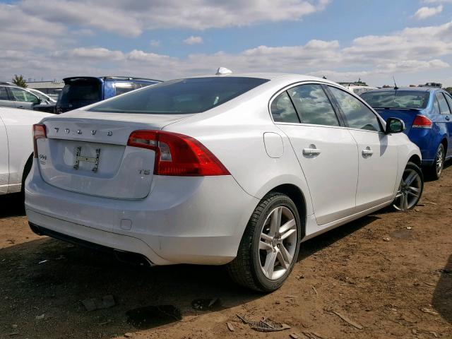 YV1612FS6E2298099 - 2014 VOLVO S60 T5 WHITE photo 4