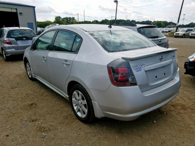 3N1AB6AP6BL669914 - 2011 NISSAN SENTRA 2.0 SILVER photo 3