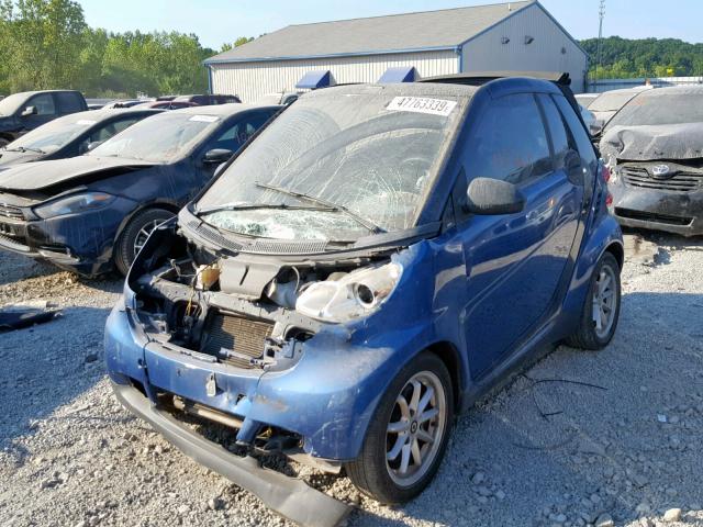 WMEEK31X39K245827 - 2009 SMART FORTWO PAS 蓝色 照片 2