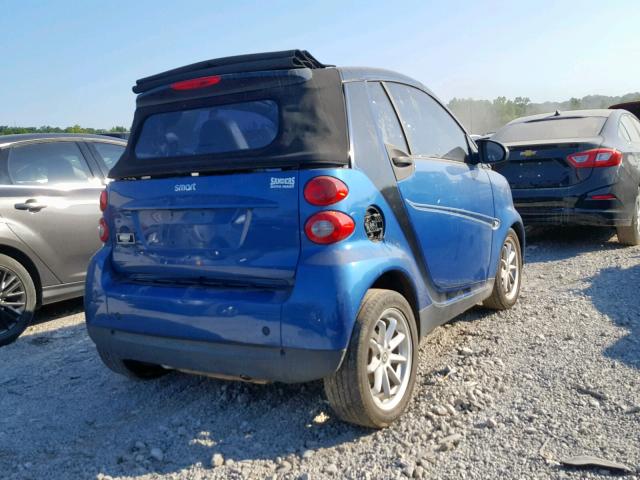 WMEEK31X39K245827 - 2009 SMART FORTWO PAS 蓝色 照片 4