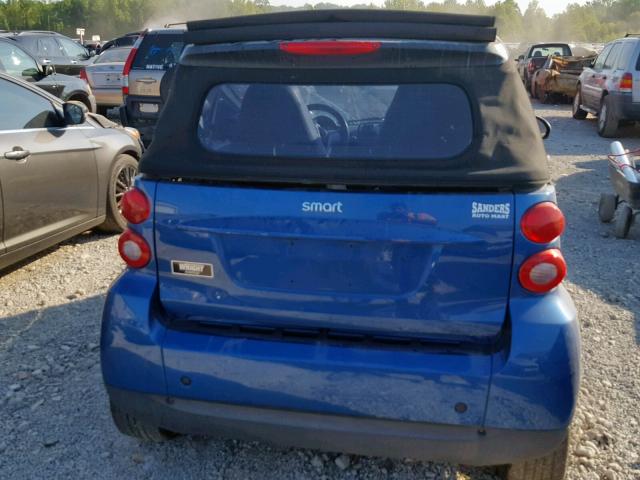 WMEEK31X39K245827 - 2009 SMART FORTWO PAS 蓝色 照片 6
