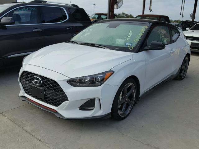 KMHTH6AB2KU004082 - 2019 HYUNDAI VELOSTER T WHITE photo 2