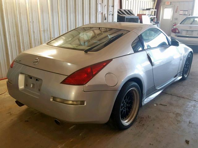 JN1AZ34D34T165668 - 2004 NISSAN 350Z COUPE SILVER photo 4