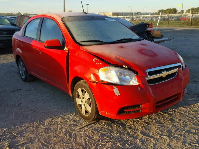 KL1TD5DE3AB136625 - 2010 CHEVROLET AVEO LS RED photo 1