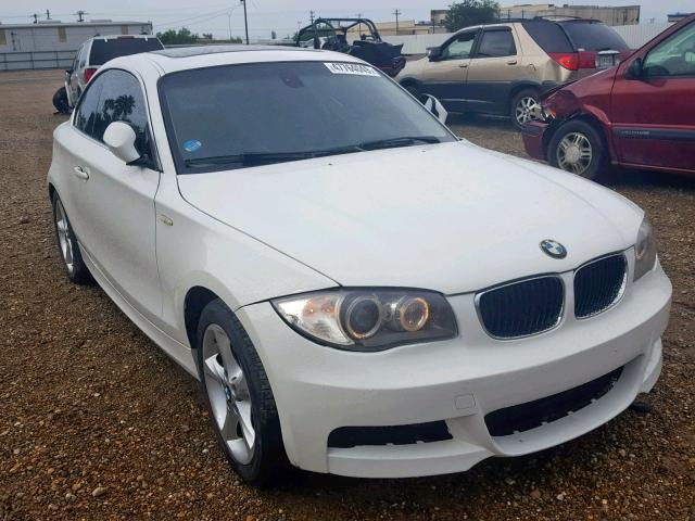 WBAUP7C58BVK78287 - 2011 BMW 128 I WHITE photo 1