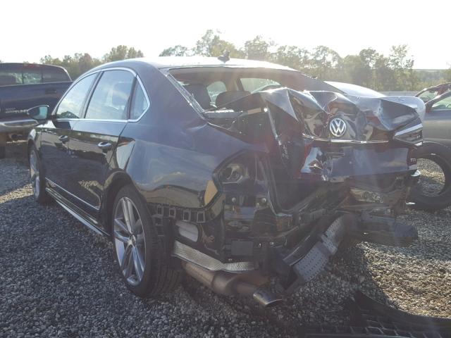 1VWDT7A36HC022036 - 2017 VOLKSWAGEN PASSAT R-L BLACK photo 3