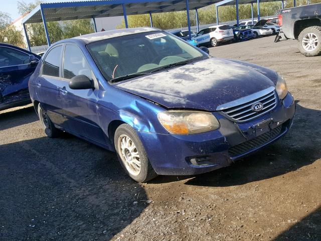 KNAFE222595636125 - 2009 KIA SPECTRA EX BLUE photo 1