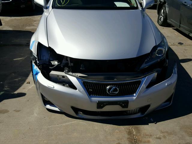 JTHBE5C28B5028380 - 2011 LEXUS IS 350 SILVER photo 9