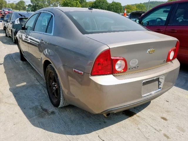 1G1ZH57B28F184525 - 2008 CHEVROLET MALIBU 1LT GOLD photo 3