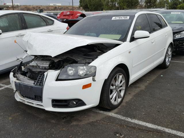 WAUKD78P48A016129 - 2008 AUDI A3 S-LINE WHITE photo 2