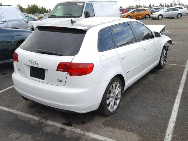 WAUKD78P48A016129 - 2008 AUDI A3 S-LINE WHITE photo 4