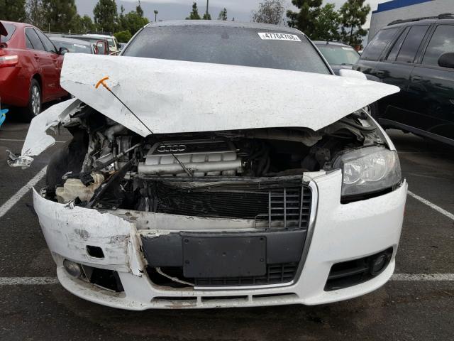 WAUKD78P48A016129 - 2008 AUDI A3 S-LINE WHITE photo 9